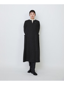 【LOISIR】エステルウールエターミンキーネックワンピース 詳細画像 ブラウン 2