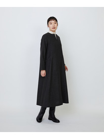 【LOISIR】エステルウールエターミンキーネックワンピース 詳細画像 ブラウン 5