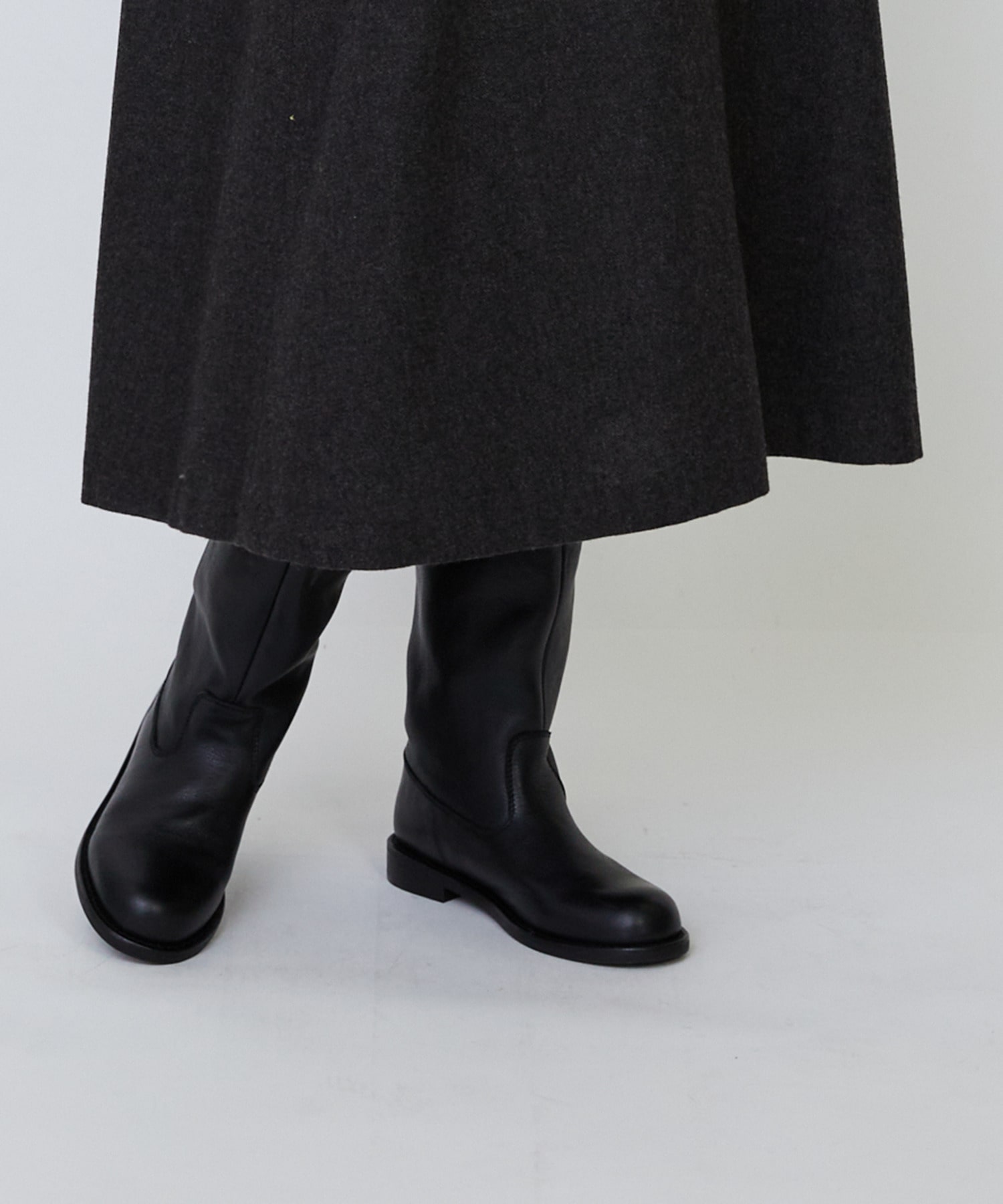 【LOISIR】エステルウールエターミンキーネックワンピース 詳細画像 ブラウン 15