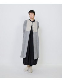 【LOISIR】｜2BUY10%OFF・3BUY20%OFF｜ウールリファインガーゼガウンコート 詳細画像 ライトグレー 1