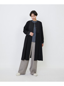 【LOISIR】｜2BUY10%OFF・3BUY20%OFF｜ウールリファインガーゼガウンコート 詳細画像 ライトグレー 11