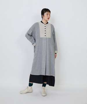 【LOISIR】｜2BUY10%OFF・3BUY20%OFF｜ウールリファインガーゼガウンコート 詳細画像 ライトグレー 1