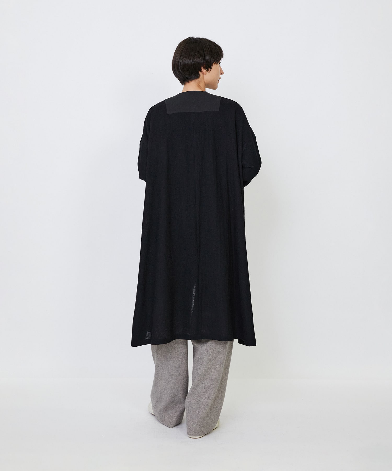 【LOISIR】｜2BUY10%OFF・3BUY20%OFF｜ウールリファインガーゼガウンコート 詳細画像 ライトグレー 15