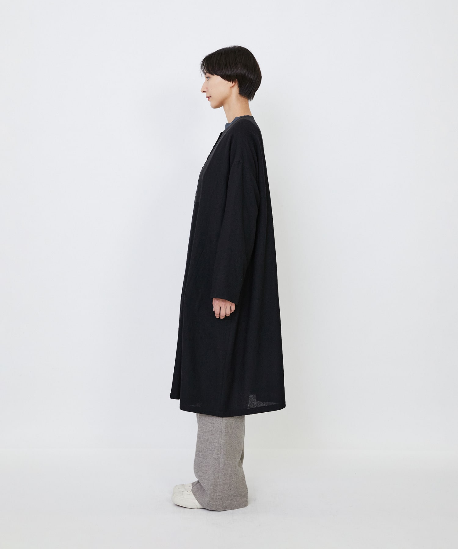 【LOISIR】｜2BUY10%OFF・3BUY20%OFF｜ウールリファインガーゼガウンコート 詳細画像 ライトグレー 17