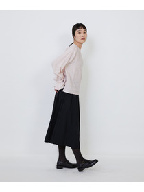 【LOISIR】グランジリネン肩ボタンショートブラウス 詳細画像 ピンク 16