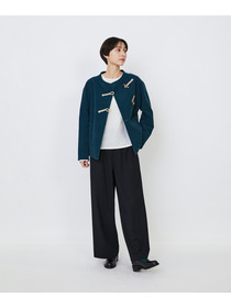 【LOISIR】グランジリネン肩ボタンショートブラウス 詳細画像 ピンク 2