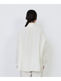 【LOISIR】グランジリネンボクシーシャツ 詳細画像 オフホワイト 10