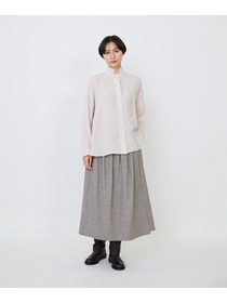 【LOISIR】グランジリネンボクシーシャツ 詳細画像 オフホワイト 11