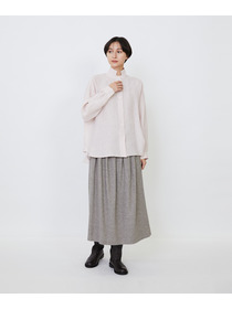 【LOISIR】グランジリネンボクシーシャツ 詳細画像 オフホワイト 12