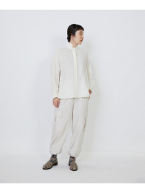 【LOISIR】グランジリネンボクシーシャツ 詳細画像 オフホワイト 5