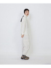 【LOISIR】グランジリネンボクシーシャツ 詳細画像 オフホワイト 6