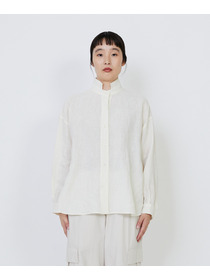 【LOISIR】グランジリネンボクシーシャツ 詳細画像 オフホワイト 8