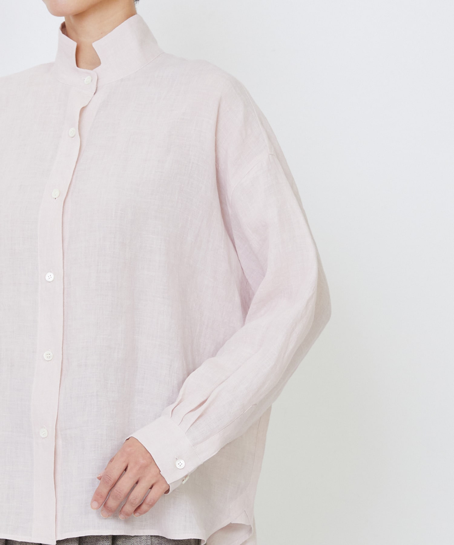 【LOISIR】グランジリネンボクシーシャツ 詳細画像 オフホワイト 21