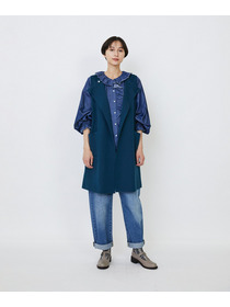 【LOISIR】｜2BUY10%OFF・3BUY20%OFF｜ライトデニムフリルデザインブラウス 詳細画像 インディゴブルー 1