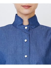 【LOISIR】ライトデニムボクシーシャツ 詳細画像 インディゴブルー 13