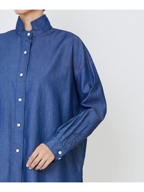 【LOISIR】ライトデニムボクシーシャツ 詳細画像 インディゴブルー 15