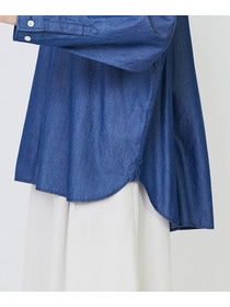 【LOISIR】ライトデニムボクシーシャツ 詳細画像 インディゴブルー 16