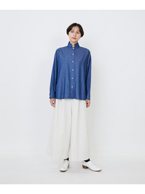 【LOISIR】ライトデニムボクシーシャツ 詳細画像 インディゴブルー 5