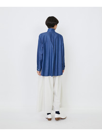 【LOISIR】ライトデニムボクシーシャツ 詳細画像 インディゴブルー 9