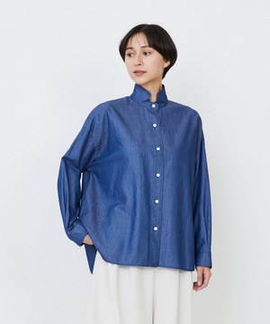 【LOISIR】ライトデニムボクシーシャツ 詳細画像 インディゴブルー 1