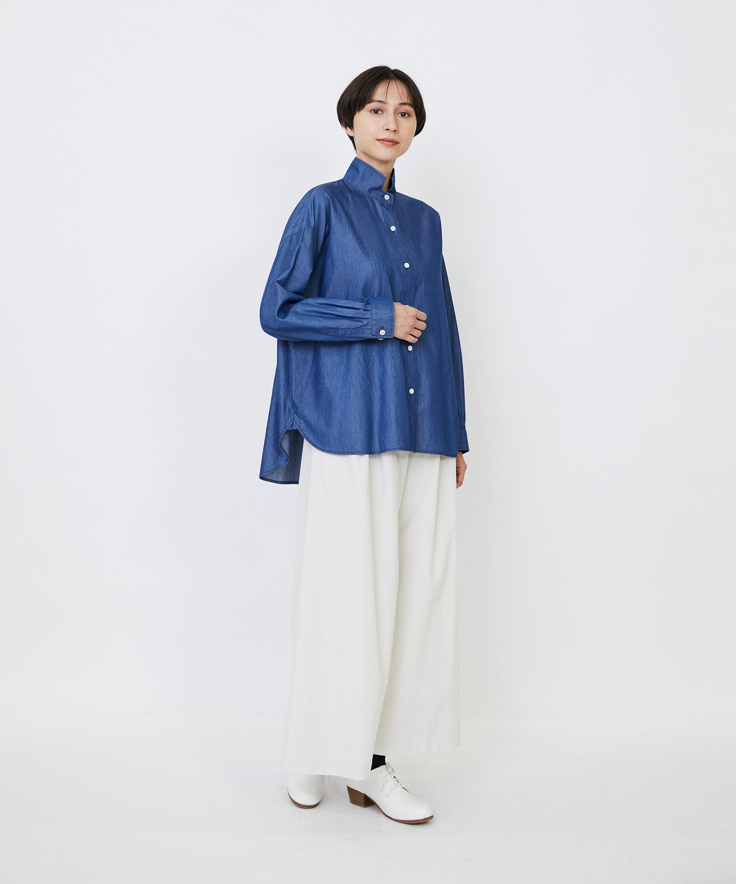 ライトデニムボクシーシャツ｜BIGI online store - ビギ