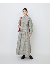 【LOISIR】オリジナルジャカードブラウス 詳細画像 ブラウン系その他 1