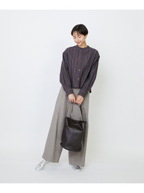 【LOISIR】オリジナルジャカードブラウス 詳細画像 ブラウン系その他 10