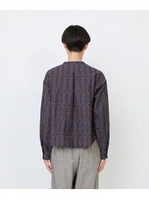 【LOISIR】オリジナルジャカードブラウス 詳細画像 ブラウン系その他 17