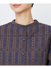 【LOISIR】オリジナルジャカードブラウス 詳細画像 ブラウン系その他 18