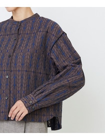 【LOISIR】オリジナルジャカードブラウス 詳細画像 ブラウン系その他 20