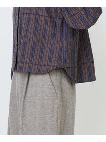 【LOISIR】オリジナルジャカードブラウス 詳細画像 ブラウン系その他 21