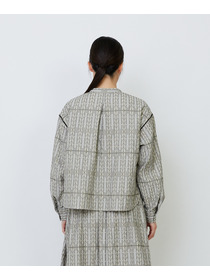 【LOISIR】オリジナルジャカードブラウス 詳細画像 ブラウン系その他 8