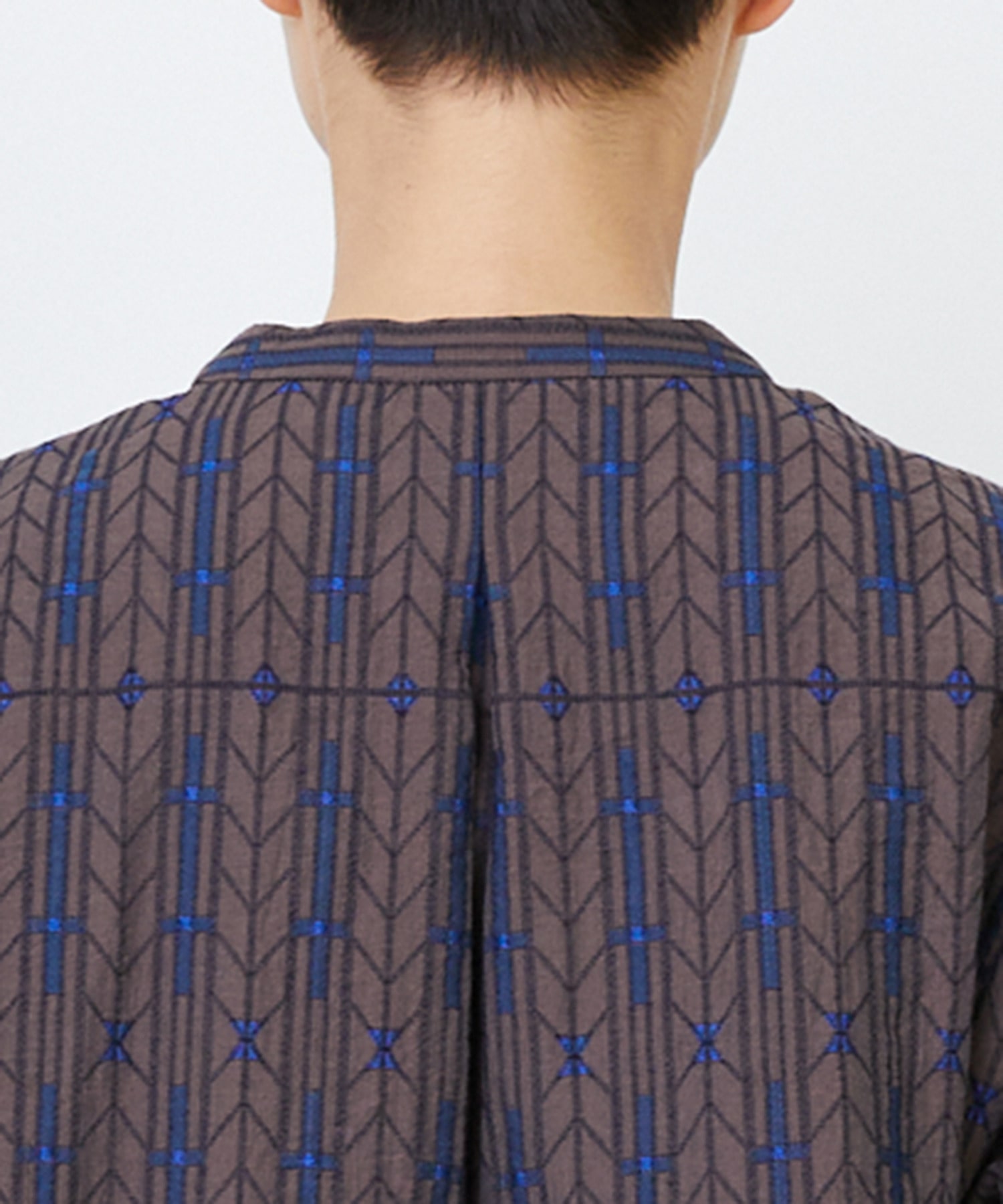 【LOISIR】オリジナルジャカードブラウス 詳細画像 ブラウン系その他 19