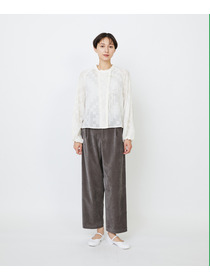 【LOISIR】【少量生産】ガーゼエンブロイダリーカシュクールブラウス 詳細画像 オフホワイト 10