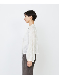 【LOISIR】【少量生産】ガーゼエンブロイダリーカシュクールブラウス 詳細画像 オフホワイト 16
