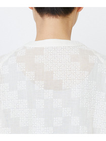 【LOISIR】【少量生産】ガーゼエンブロイダリーカシュクールブラウス 詳細画像 オフホワイト 19