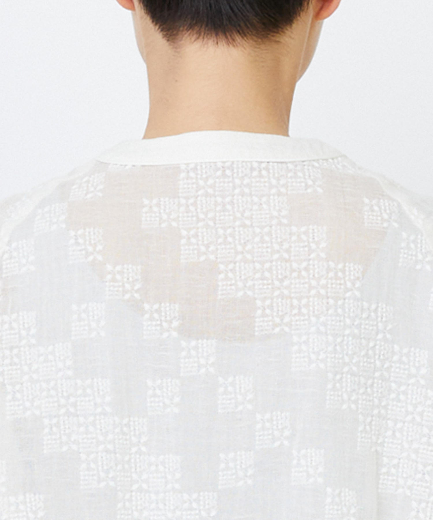 【LOISIR】【少量生産】ガーゼエンブロイダリーカシュクールブラウス 詳細画像 オフホワイト 19