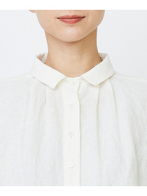 【LOISIR】グランジリネンミニカラーシャツ 詳細画像 ブラウン 16