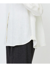 【LOISIR】グランジリネンミニカラーシャツ 詳細画像 ブラウン 19