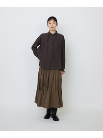 【LOISIR】グランジリネンミニカラーシャツ 詳細画像 ブラウン 2