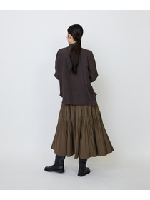 【LOISIR】グランジリネンミニカラーシャツ 詳細画像 ブラウン 6