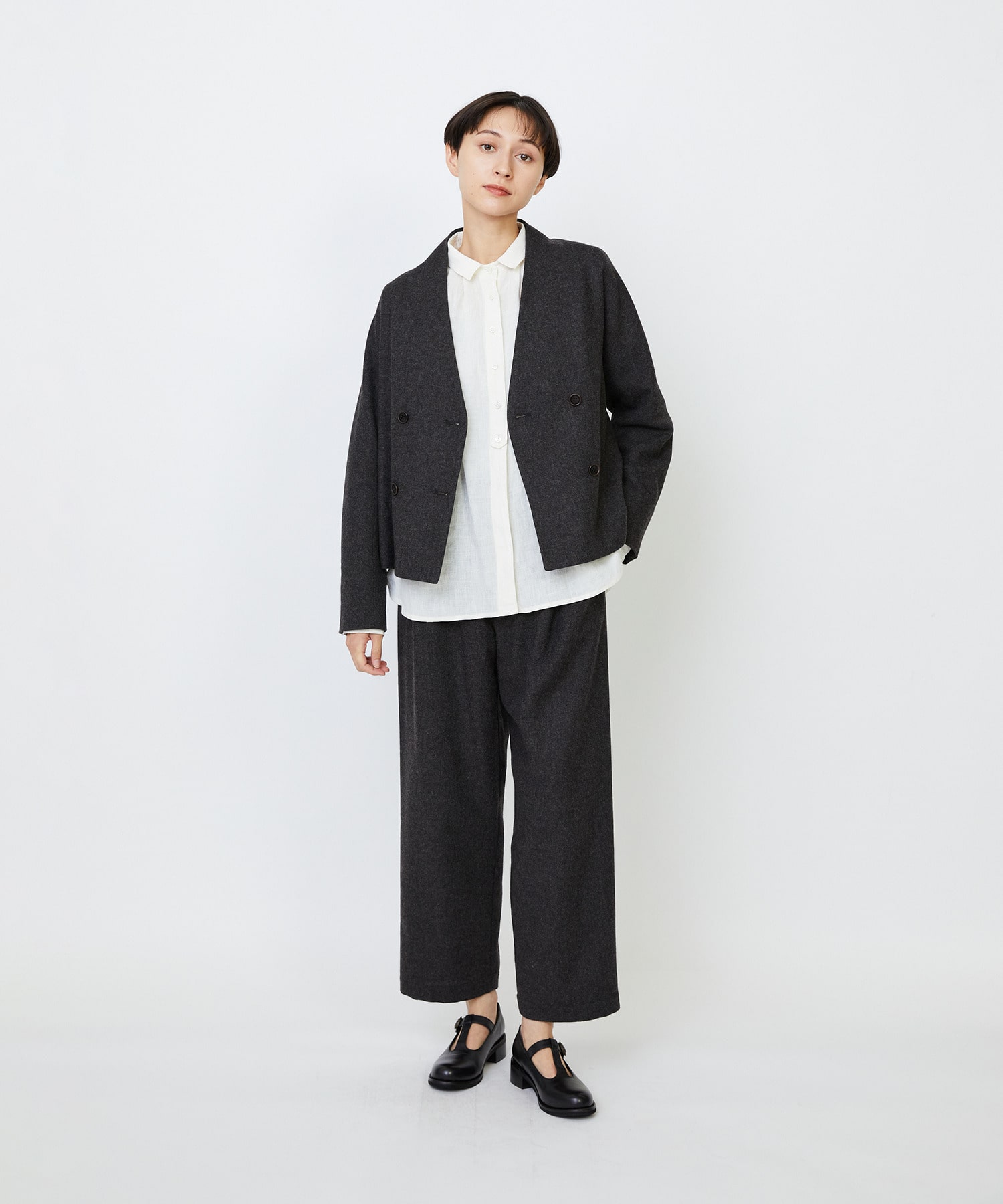 【LOISIR】グランジリネンミニカラーシャツ 詳細画像 ブラウン 10