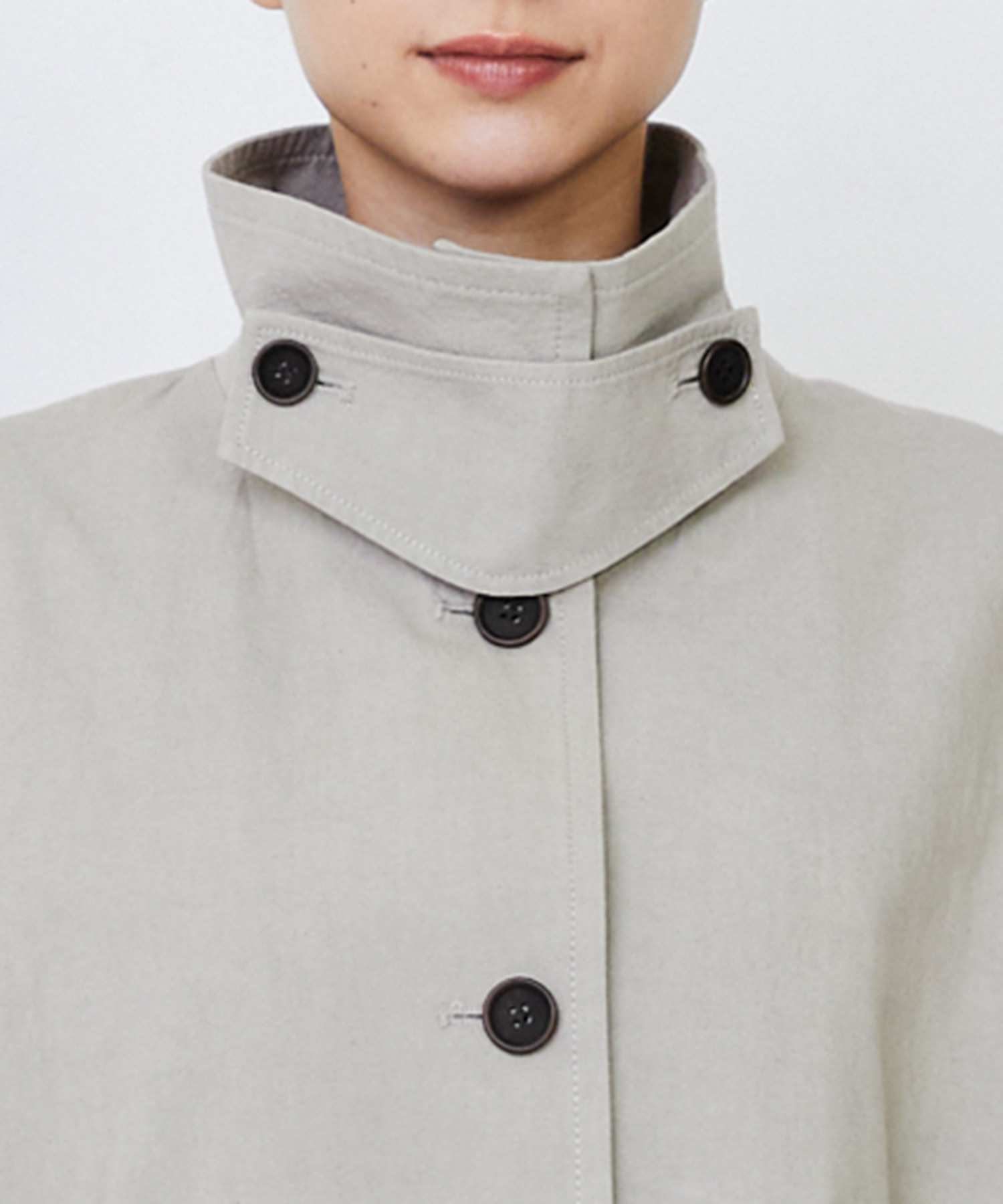 【LOISIR】｜2BUY10%OFF・3BUY20%OFF｜グランジコットンポプリンステンカラーコート 詳細画像 ベージュ 13