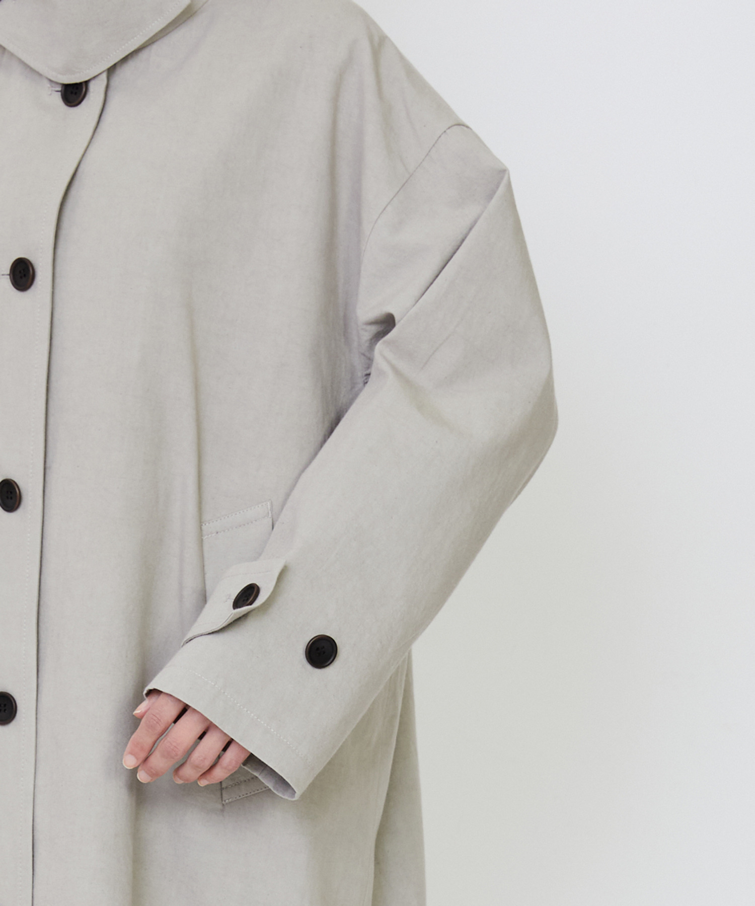 【LOISIR】｜2BUY10%OFF・3BUY20%OFF｜グランジコットンポプリンステンカラーコート 詳細画像 ベージュ 16