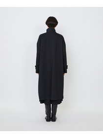 【LOISIR】｜2BUY10%OFF・3BUY20%OFF｜コットンナイロンストレッチツイルステンカラーコート 詳細画像 ブラック 11