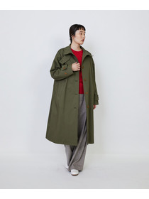 【LOISIR】｜2BUY10%OFF・3BUY20%OFF｜コットンナイロンストレッチツイルステンカラーコート 詳細画像 ブラック 12