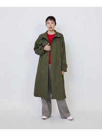 【LOISIR】｜2BUY10%OFF・3BUY20%OFF｜コットンナイロンストレッチツイルステンカラーコート 詳細画像 ブラック 13