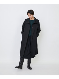 【LOISIR】｜2BUY10%OFF・3BUY20%OFF｜コットンナイロンストレッチツイルステンカラーコート 詳細画像 ブラック 2