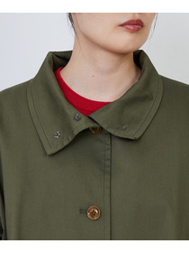 【LOISIR】｜2BUY10%OFF・3BUY20%OFF｜コットンナイロンストレッチツイルステンカラーコート 詳細画像 ブラック 24