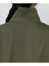 【LOISIR】｜2BUY10%OFF・3BUY20%OFF｜コットンナイロンストレッチツイルステンカラーコート 詳細画像 ブラック 25